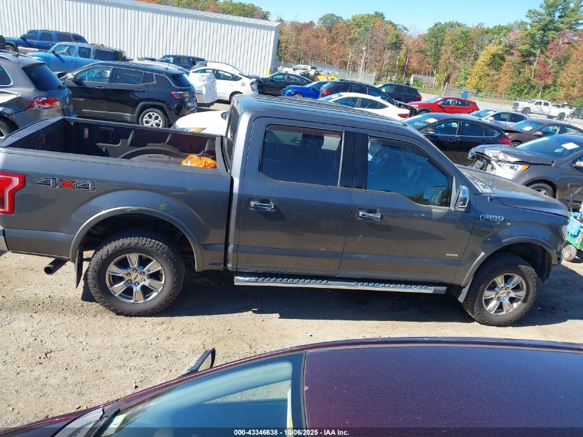 2015 Ford F-150 Lariat VIN: 1FTEW1EG0FFB36652 Lot: 43346638