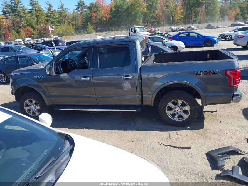 2015 Ford F-150 Lariat VIN: 1FTEW1EG0FFB36652 Lot: 43346638