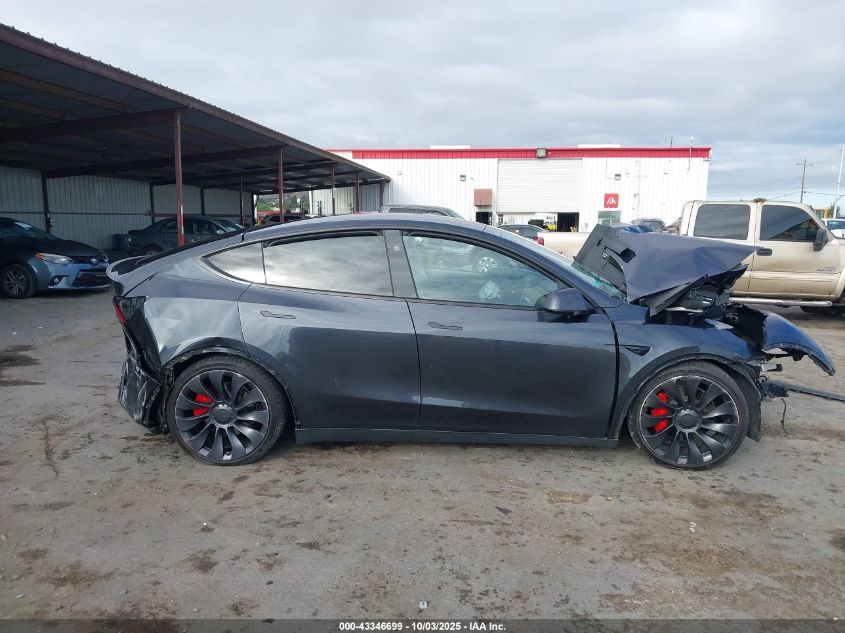 2024 Tesla Model Y Performance Dual Motor All-Wheel Drive VIN: 7SAYGDEF9RF050481 Lot: 43346699
