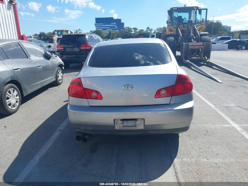2003 Infiniti G35 Base W/6 Speed Manual VIN: JNKCV51E23M008022 Lot: 43346750