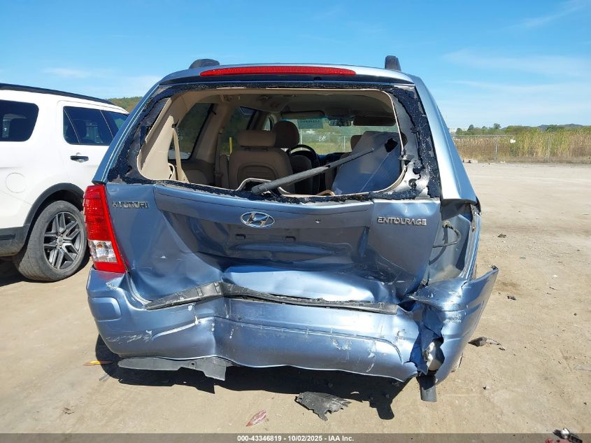 2007 Hyundai Entourage Gls/Limited/Se VIN: KNDMC233176013180 Lot: 43346819