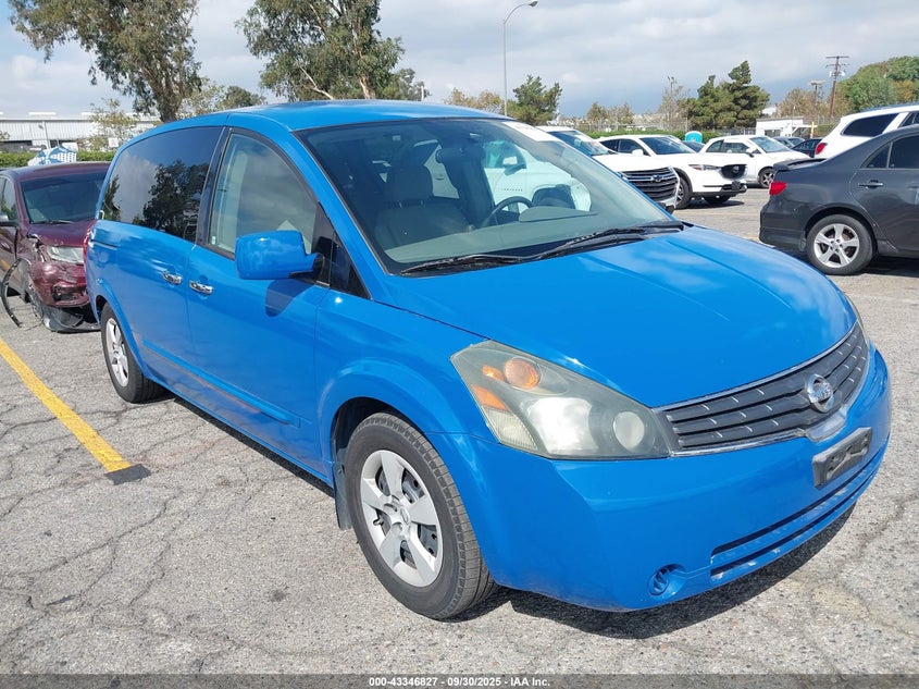 5N1BV28U27N108478 2007 Nissan Quest 3.5 auction photo 1