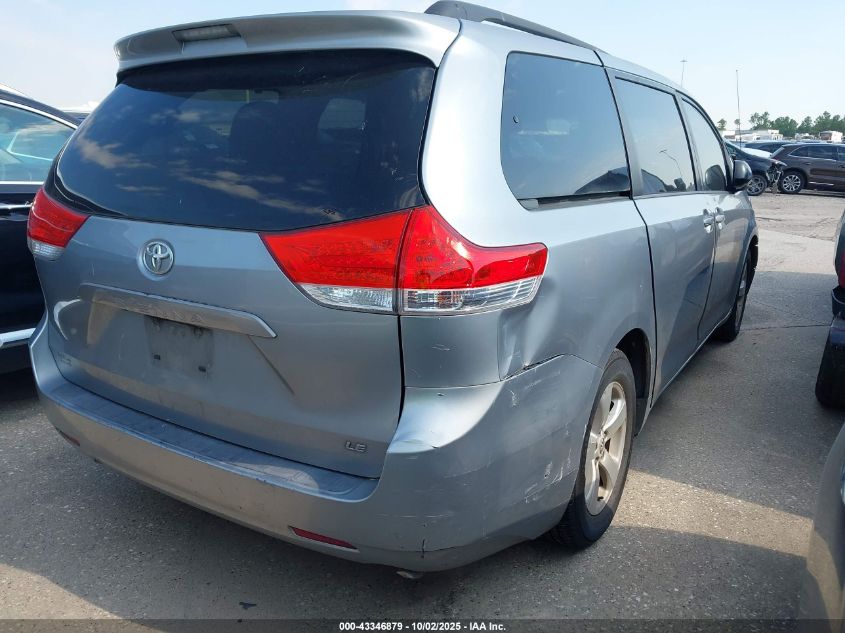 2013 Toyota Sienna Le V6 8 Passenger VIN: 5TDKK3DC5DS324900 Lot: 43346879