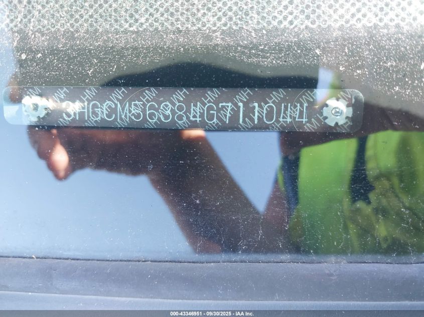 2004 Honda Accord 2.4 Lx VIN: 3HGCM56384G711044 Lot: 43346951