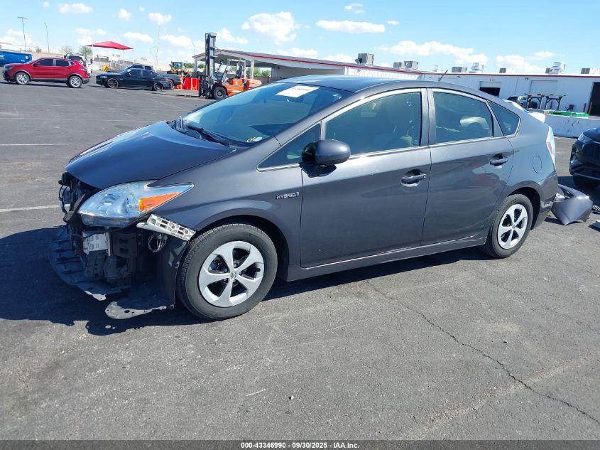2015 Toyota Prius Two VIN: JTDKN3DU0F0434873 Lot: 43346990