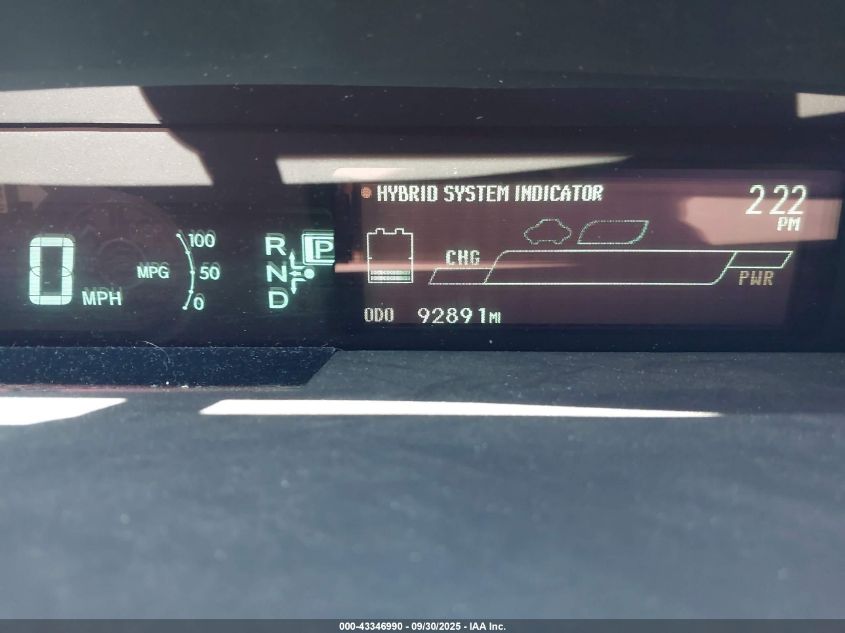 2015 Toyota Prius Two VIN: JTDKN3DU0F0434873 Lot: 43346990