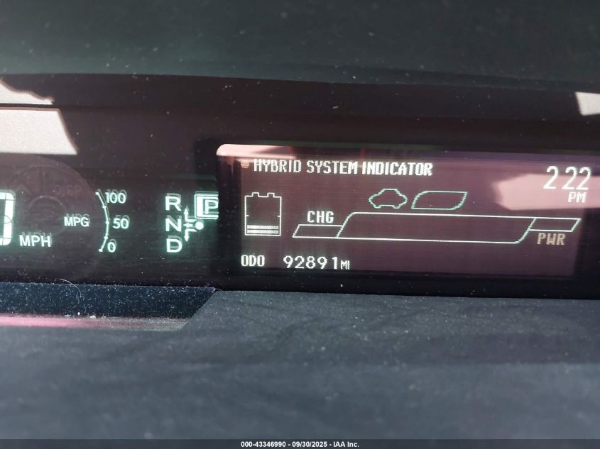 2015 Toyota Prius Two VIN: JTDKN3DU0F0434873 Lot: 43346990