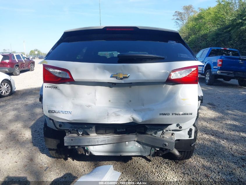 2020 Chevrolet Equinox Awd Premier 1.5L Turbo VIN: 2GNAXXEV6L6197952 Lot: 43346992