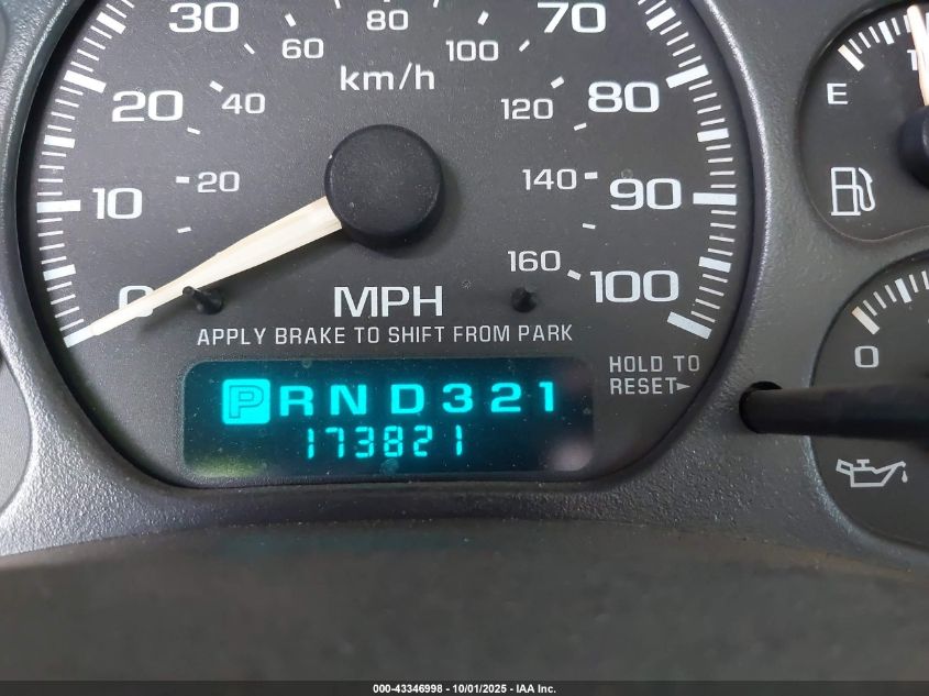 2002 Chevrolet Tahoe Ls VIN: 1GNEC13Z42R220342 Lot: 43346998