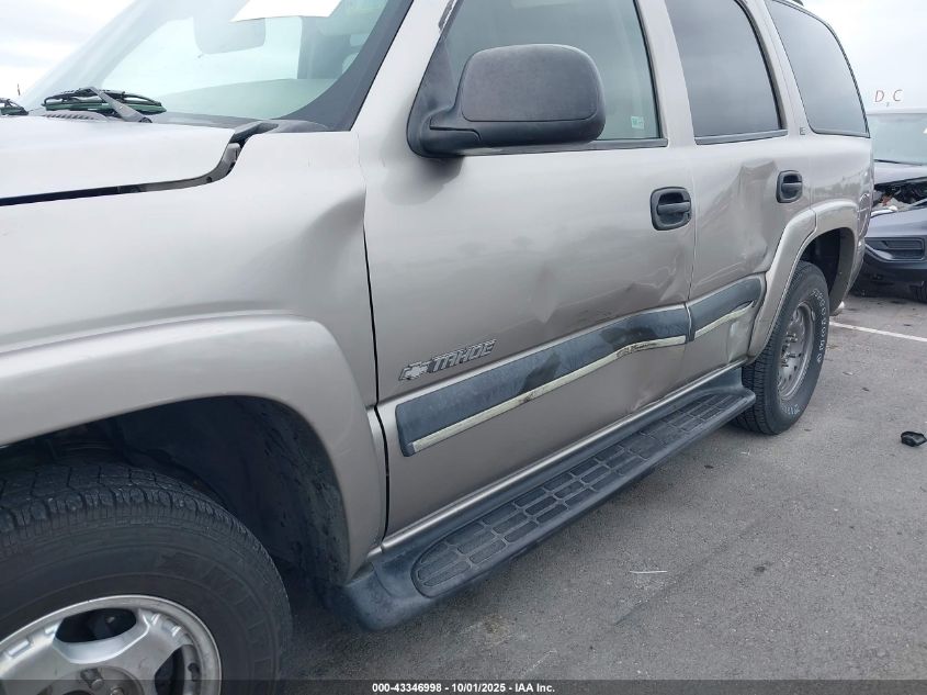 2002 Chevrolet Tahoe Ls VIN: 1GNEC13Z42R220342 Lot: 43346998