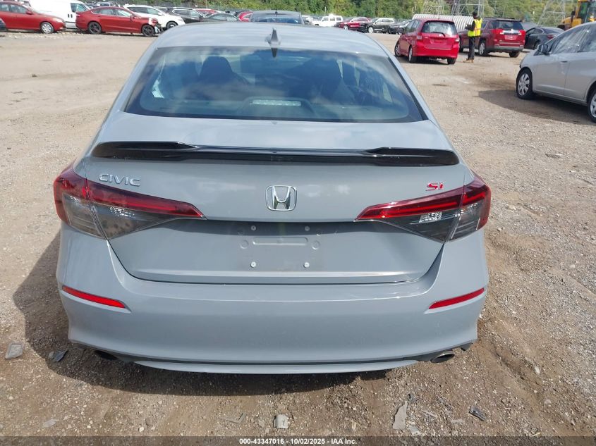 2025 Honda Civic Si Base W/High Performance Summer Tires/ VIN: 2HGFE1E51SH475484 Lot: 43347016