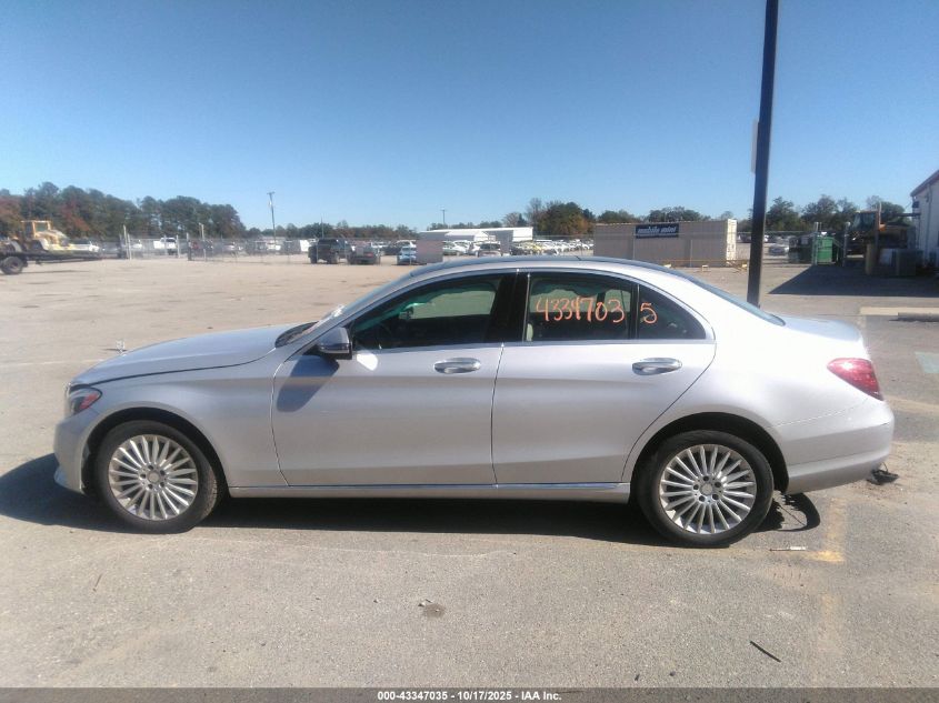 2017 Mercedes-Benz C 300 Luxury 4Matic VIN: 55SWF4KB7HU206216 Lot: 43347035