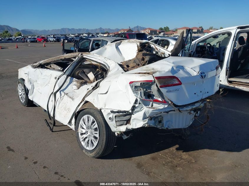 2012 Toyota Camry Hybrid Le white sedan hybrid 4T1BD1FK2CU056803 photo #4