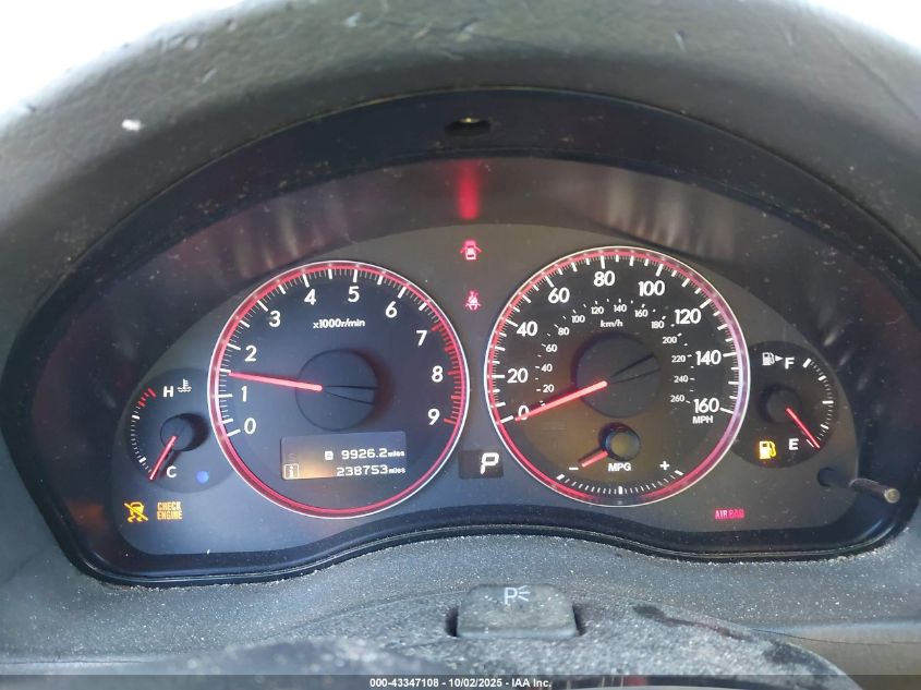 2009 Subaru Outback 3.0R Limited VIN: 4S4BP85C394322803 Lot: 43347108