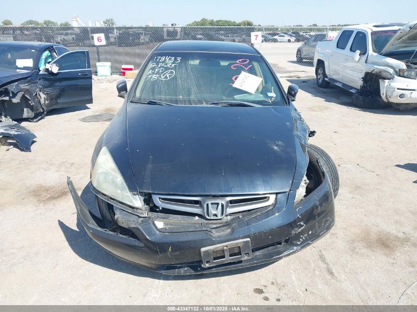 2003 Honda Accord 2.4 Lx VIN: 3HGCM56333G707532 Lot: 43347132