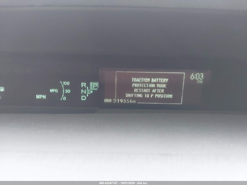 2015 Toyota Prius Two VIN: JTDKN3DU5F1994012 Lot: 43347187