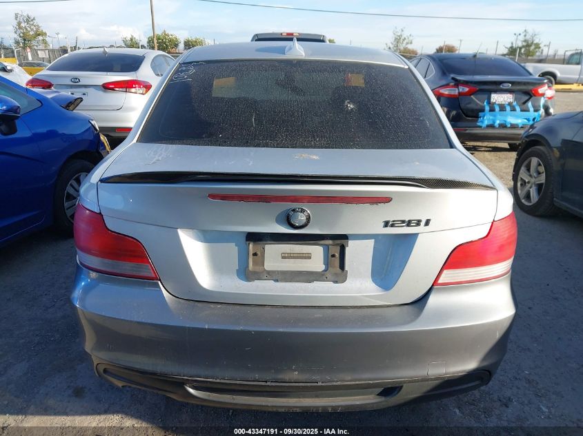 2008 BMW 128I VIN: WBAUP93518VF45731 Lot: 43347191