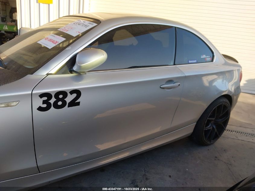 2008 BMW 128I VIN: WBAUP93518VF45731 Lot: 43347191