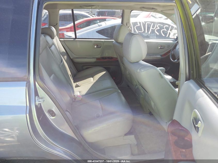 2006 Toyota Highlander Hybrid Limited V6 VIN: JTEEW21A660010740 Lot: 43347237