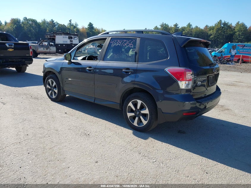 2017 Subaru Forester 2.5 2.5i Premium Grey Lot 111043347256 Vin JF2SJAGC9HH476127
