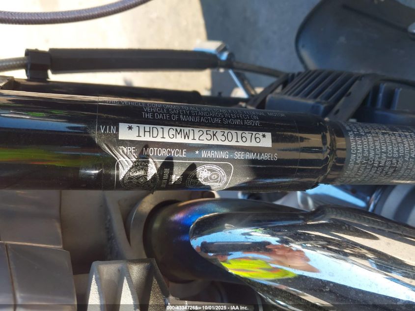 2005 Harley-Davidson Fxdi VIN: 1HD1GMW125K301676 Lot: 43347265