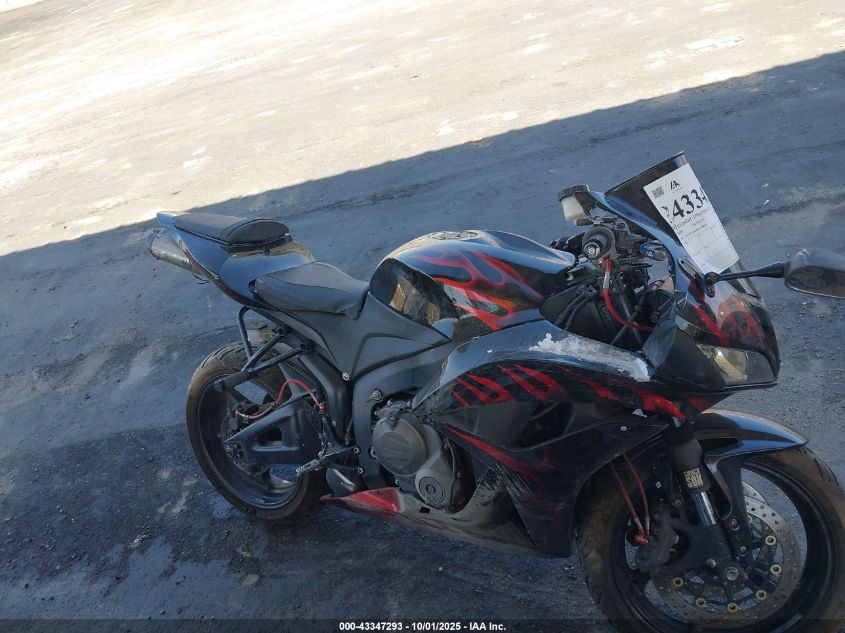 2008 Honda Cbr600 Rr VIN: JH2PC40608M100080 Lot: 43347293