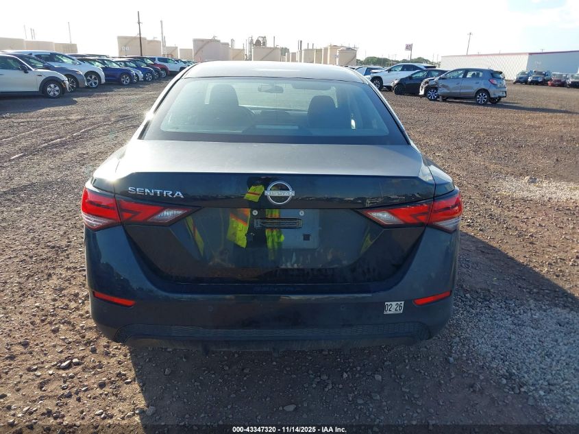 2024 Nissan Sentra S Xtronic Cvt VIN: 3N1AB8BV9RY274017 Lot: 43347320