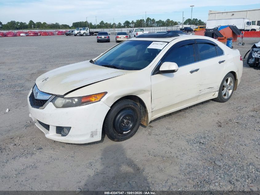 2009 Acura Tsx white sedan gasoline JH4CU26689C003750 photo #3