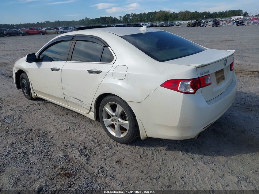 2009 Acura Tsx white sedan gasoline JH4CU26689C003750 photo #4