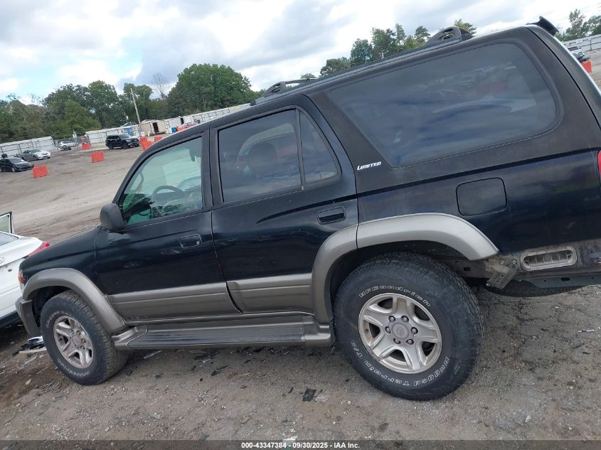 2000 Toyota 4Runner Limited V6 VIN: JT3GN87R9Y0156881 Lot: 43347384
