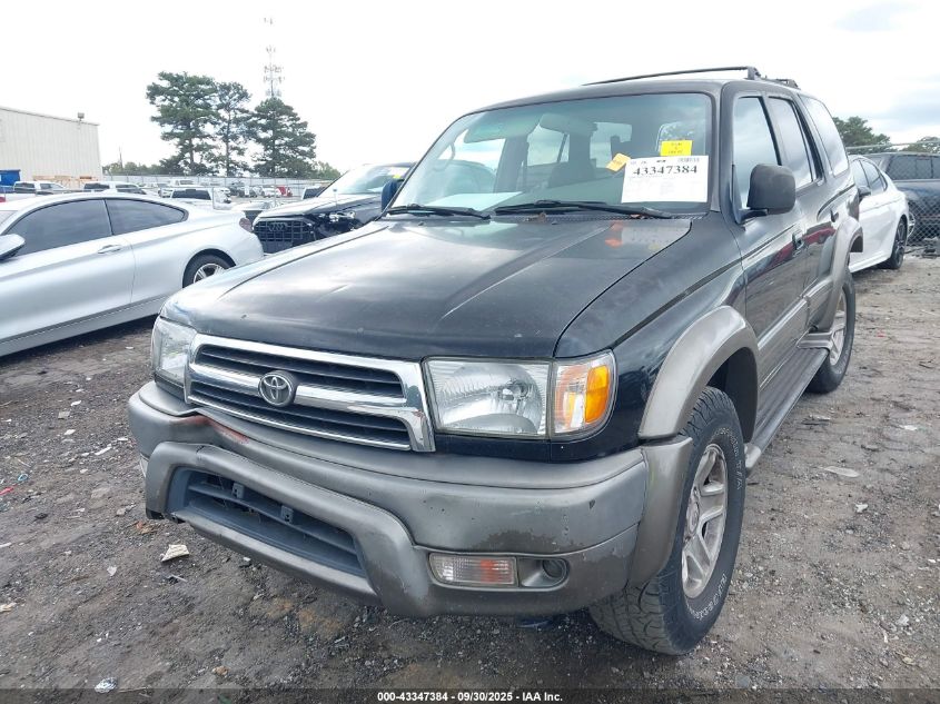 2000 Toyota 4Runner Limited V6 VIN: JT3GN87R9Y0156881 Lot: 43347384