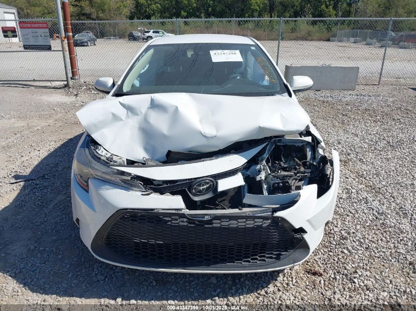 2022 Toyota Corolla Le VIN: JTDEPMAE1NJ197782 Lot: 43347398