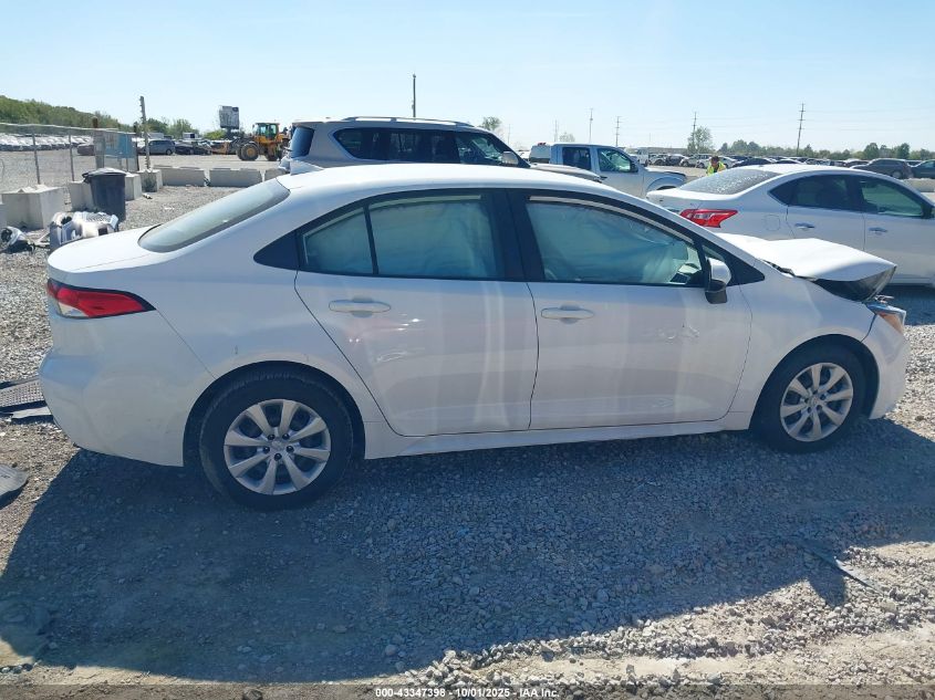 2022 Toyota Corolla Le VIN: JTDEPMAE1NJ197782 Lot: 43347398