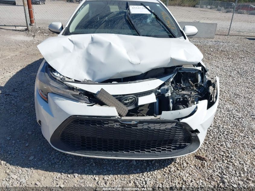 2022 Toyota Corolla Le VIN: JTDEPMAE1NJ197782 Lot: 43347398