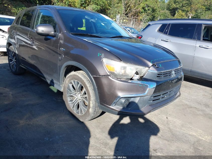 2016 Mitsubishi Outlander Sport 2.0 Es VIN: JA4AP3AUXGZ062718 Lot: 43347400