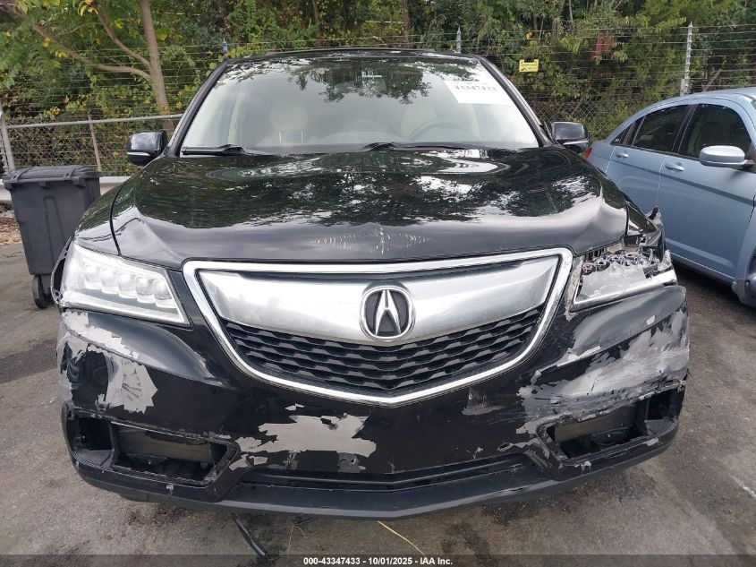 2015 Acura Mdx VIN: 5FRYD3H27FB010712 Lot: 43347433