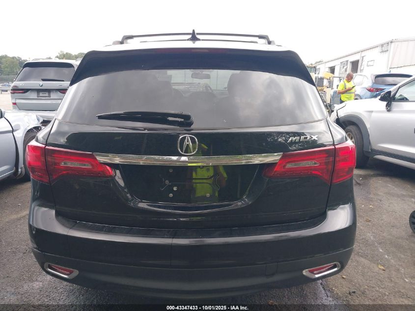 2015 Acura Mdx VIN: 5FRYD3H27FB010712 Lot: 43347433