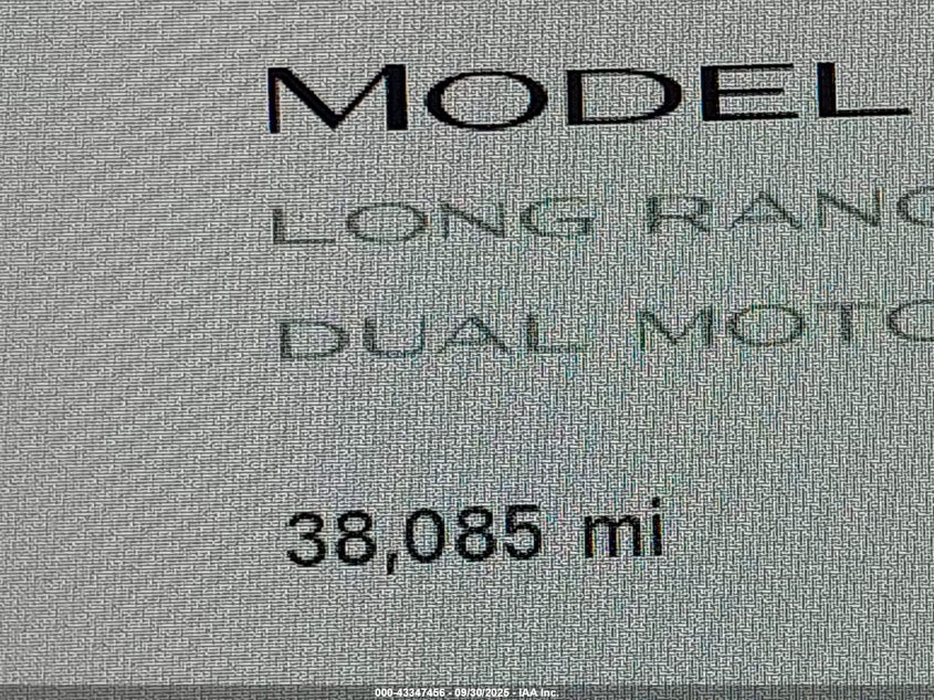 2020 Tesla Model Y Long Range Dual Motor All-Wheel Drive VIN: 5YJYGDEE6LF037943 Lot: 43347456