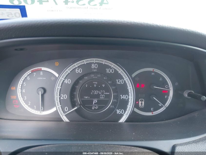 2013 Honda Accord Ex-L V-6 VIN: 1HGCR3F85DA019338 Lot: 43347468