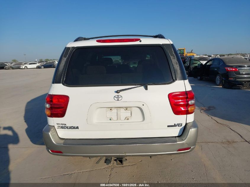 2003 Toyota Sequoia Sr5 V8 VIN: 5TDZT34A63S149386 Lot: 43347530