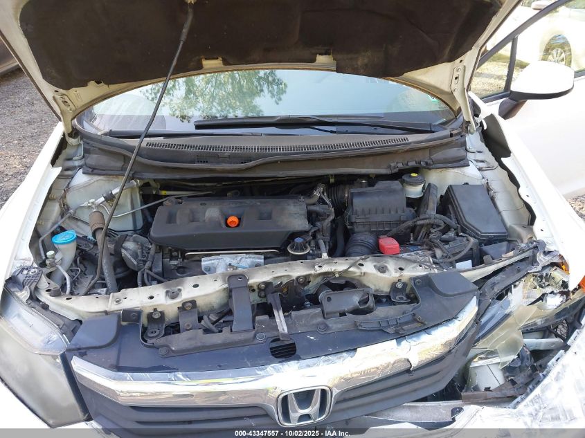 2012 Honda Civic Lx VIN: 2HGFB2F54CH574492 Lot: 43347557