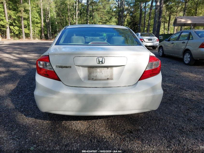 2012 Honda Civic Lx VIN: 2HGFB2F54CH574492 Lot: 43347557