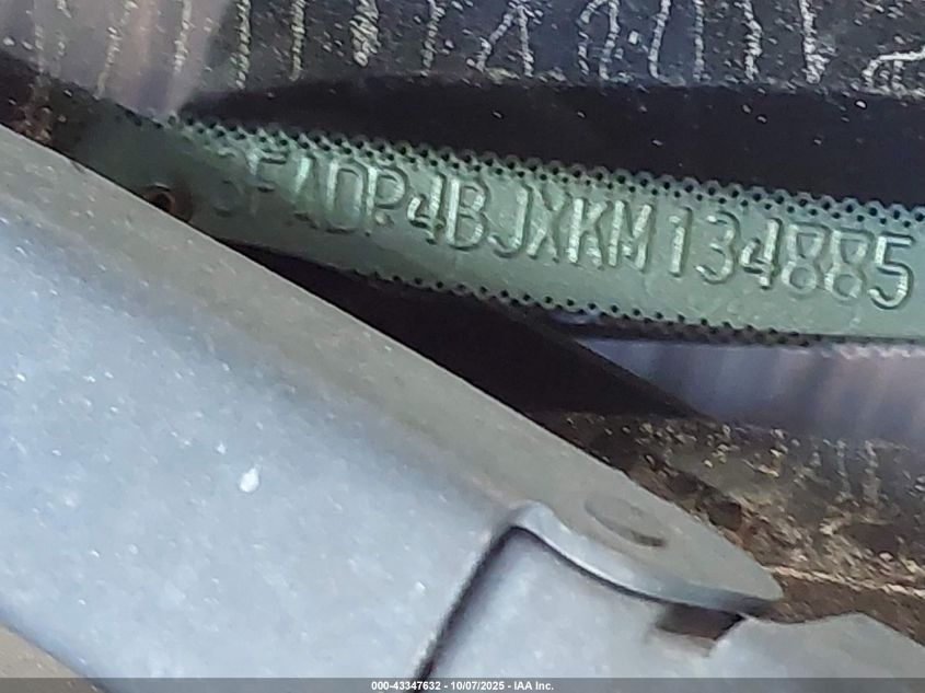 2019 Ford Fiesta Se VIN: 3FADP4BJXKM134885 Lot: 43347632