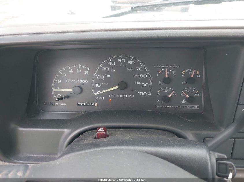 1998 GMC Sierra 1500 Sl Wideside VIN: 2GTEC19R2W1556635 Lot: 43347646