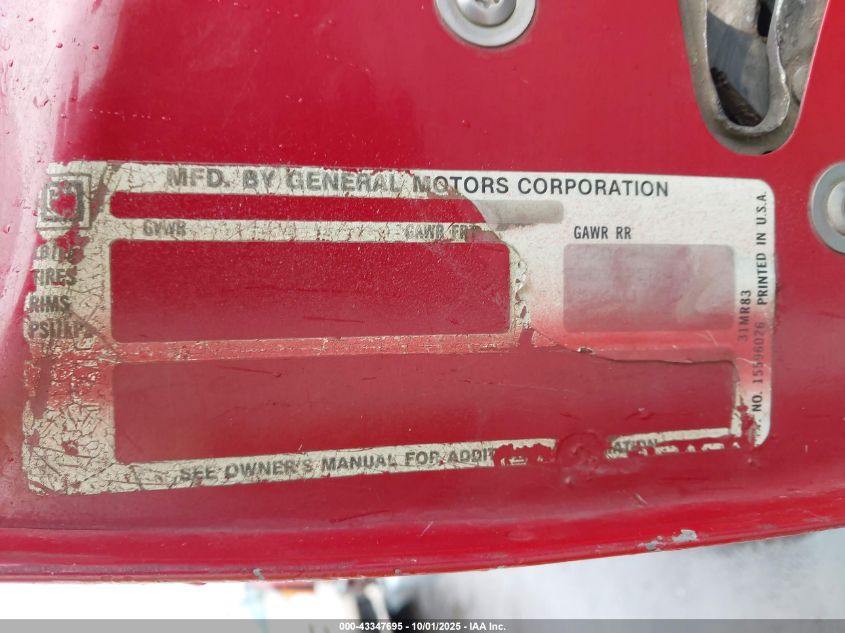 1988 Chevrolet Gmt-400 C1500 VIN: 1GCDC14ZXJZ158883 Lot: 43347695