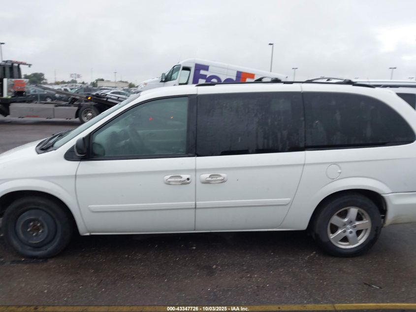 2007 Dodge Grand Caravan Sxt VIN: 2D4GP44L47R186747 Lot: 43347726
