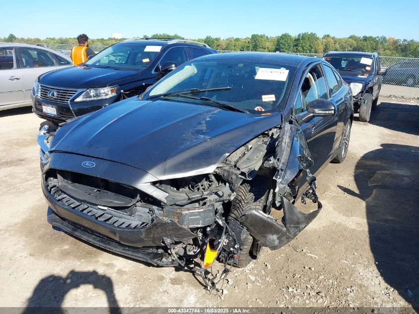 2017 Ford Fusion Se VIN: 3FA6P0T99HR341348 Lot: 43347744
