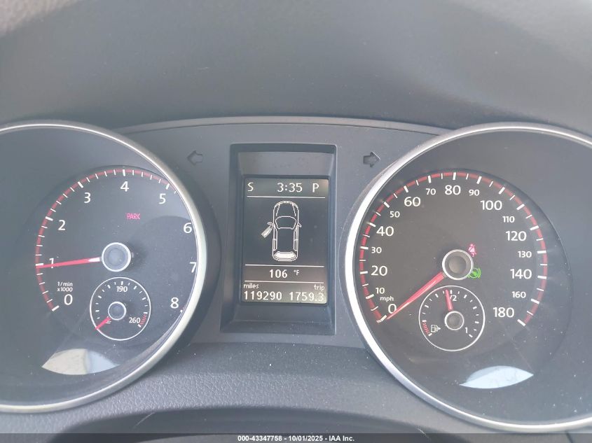 2012 Volkswagen Gti 4-Door/4-Door Autobahn VIN: WVWHD7AJXCW329426 Lot: 43347758