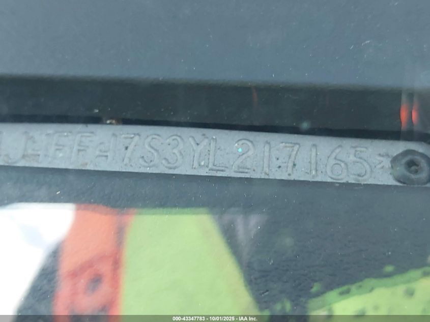 2000 Jeep Cherokee Sport VIN: 1J4FF47S3YL217165 Lot: 43347783