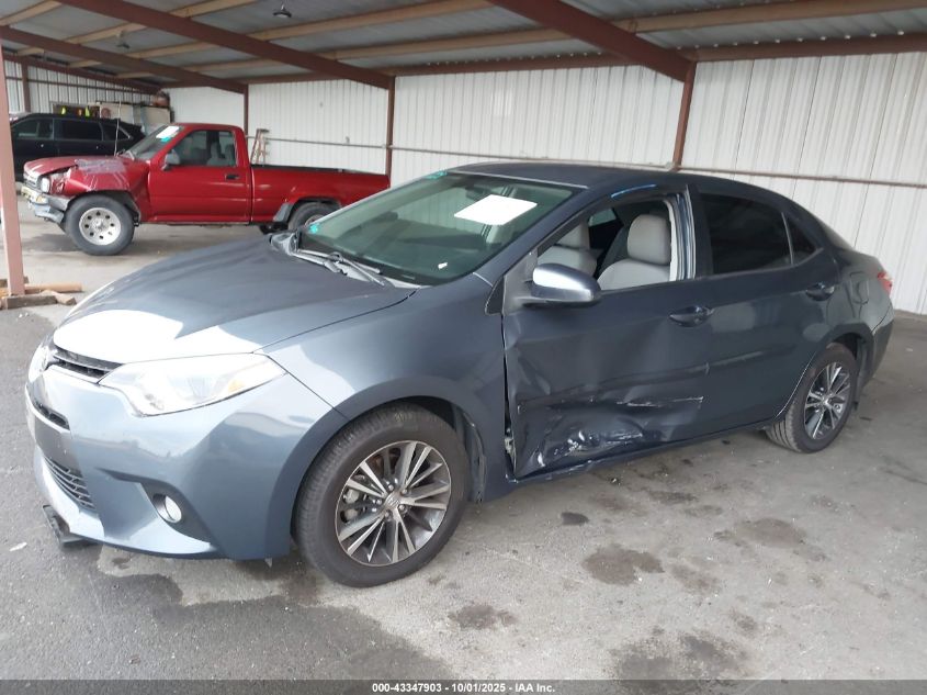 2016 Toyota Corolla Le Plus VIN: 5YFBURHE5GP485804 Lot: 43347903